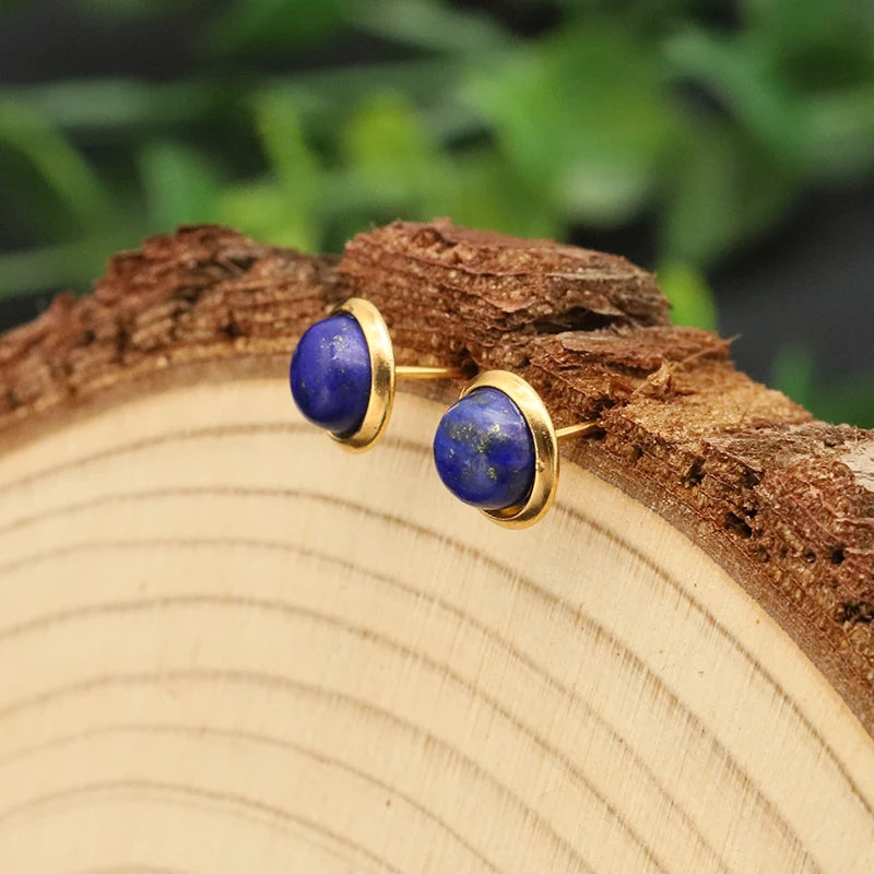 Wholesale Minimalist Turquoise Paw Natural Stone Crystal  Modern Women's Designer Earrings Fashion Luxury Earrings Jewelry