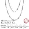 BiG-BOSS Fast Shipping SC Cable Figaro Rope Paperclip Cuban Curb Link Chains Necklace Fine Jewelry 925 Silver Chains for Men Women