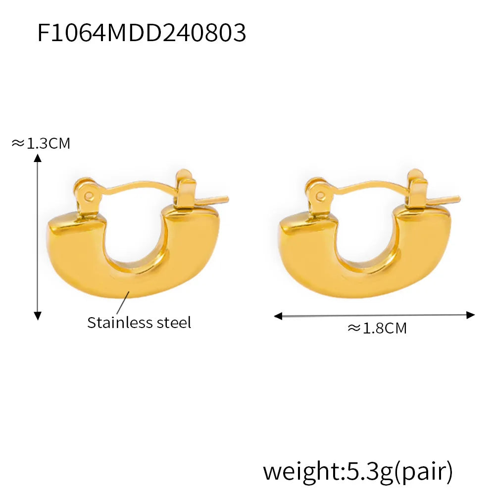 French Butterfly Pendant Collarbone Necklace & Earrings | Gold & Silver Stainless Steel Fashion Jewellery
