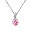 REDheart RINNTIN SAPN02 Romantic Jewelry Birthstone Crystal Necklace 925 Silver Necklace for Women Pendants Charm Collier Collana Stone