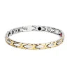 Many Color in Stock Big Sales Stainless Steel Health Gold Plating Women Pain Relief Health Bio Energy Magnetic Therapy Bracelet