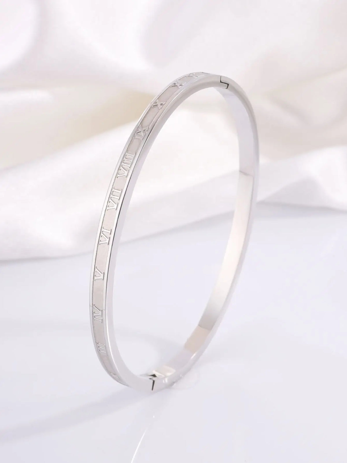 REBEL Stainless Inoxydable Stainless Steel 18K Gold Plated Roman Women Fashion Jewelry Bracelets Bangles