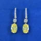 MUSHAN Jewelry Factory 925 Sterling Silver Ear Hooks 3 Carat 8*12 Fashionable and Versatile European and American Women Earrings