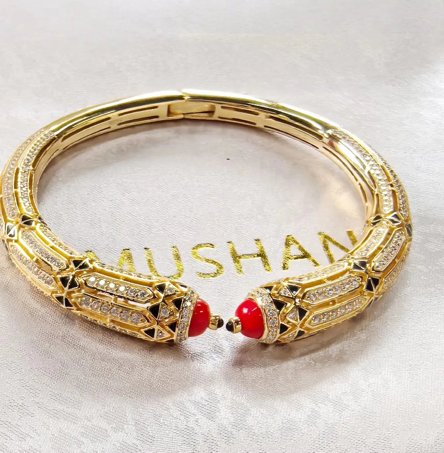 MUSHAN Jewelry Factory 925 Sterling Silver Bangles Bracelets Jewelry Red Coral Blue Turquoise Cuff Bracelet Bangle for Women