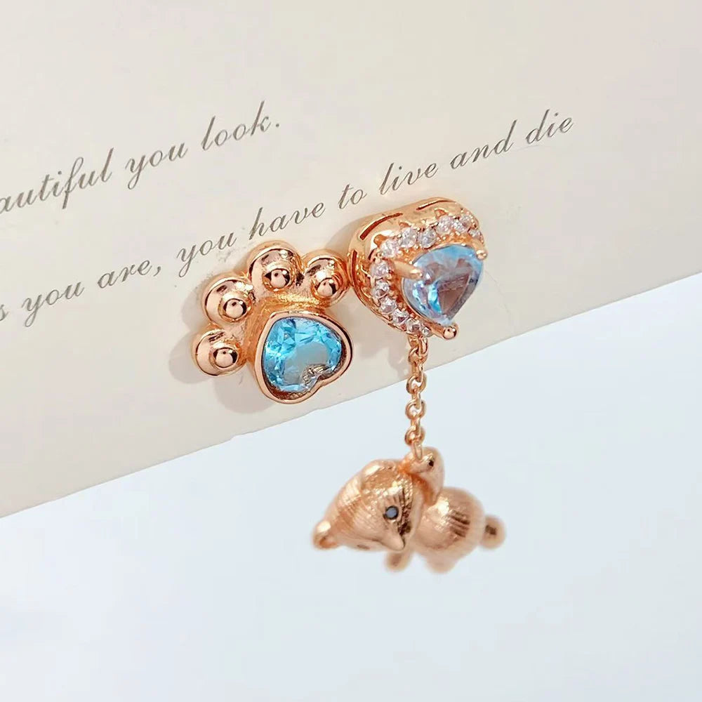 Gioiellieri Sterling Silver 925 Jewerlry Natural Topaz Earrings for Women Fine Jewelry Fashion Accessories Wedding Gift Jewels Gemstones