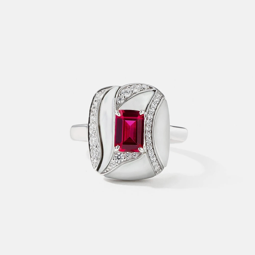MuShan Jewelry Factory S925 Sterling Silver Ring CrossBorder Bestseller From Europe and America Is Niche and Versatile Accessory