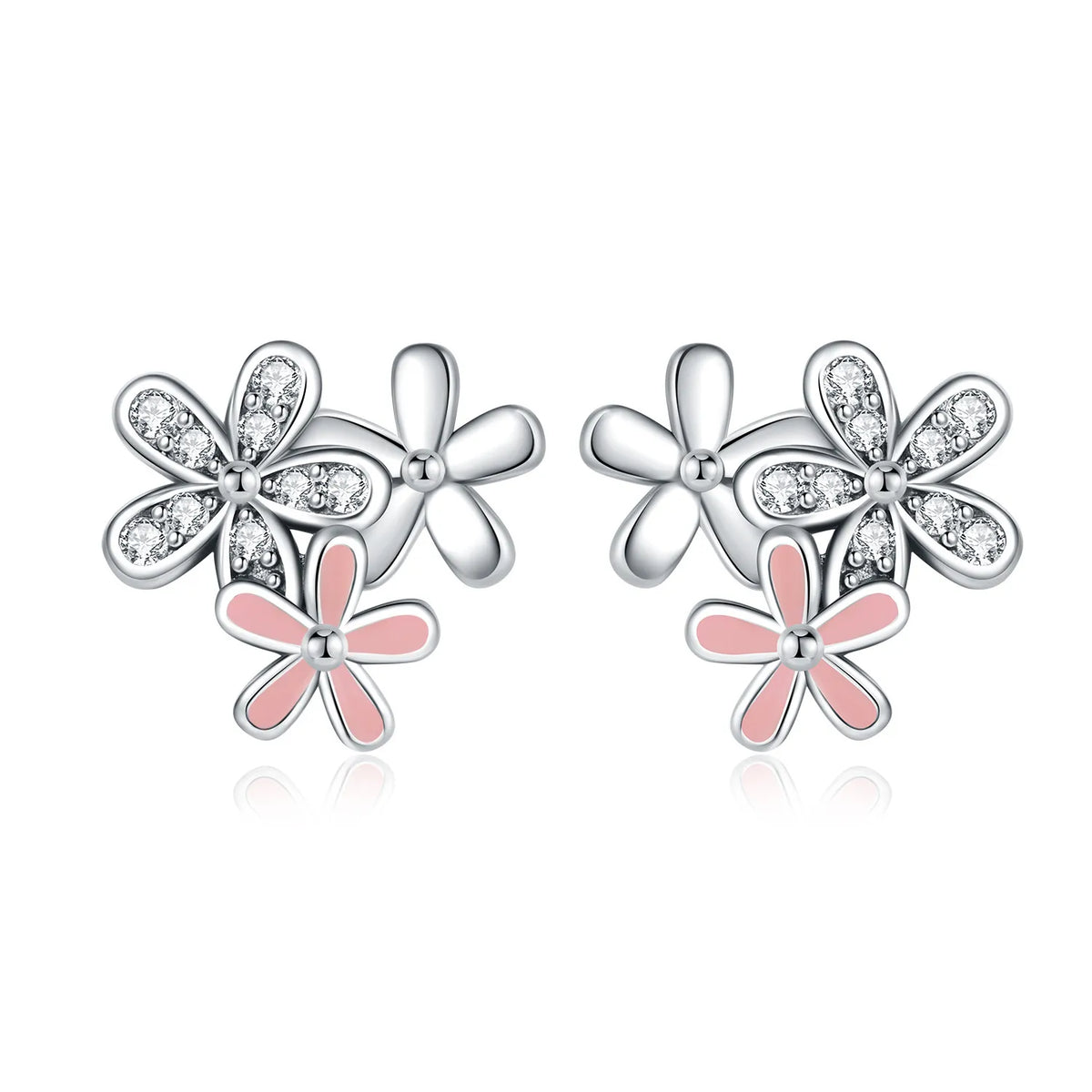 S&S Zircon Plant & Maple Leaf Hoop Earrings — S&S Collection