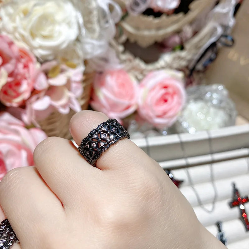 S&S Black Gold Plated Dark Style Jewellery | Rings, Bracelets & Pendants