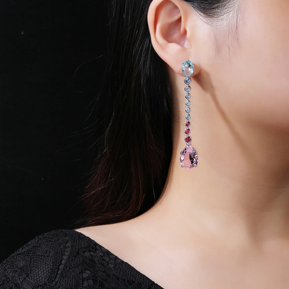 MUSHAN Jewelry Factory 925 Sterling Silver Tassel Earrings and Pendants Women Light Luxury and High End Silver Jewelry