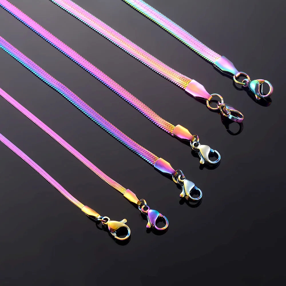 Boho Snake Chain for Men Classic 316l Stainless Steel Minimalist Necklace Designer Tarnish Free Waterproof Jewelry ALN25121140