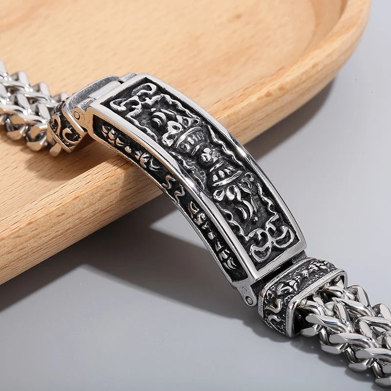 KALEN 21cm Wholesale Stainless Steel Woven Bracelet Homme Mesh Chain Bracelets Jewelry