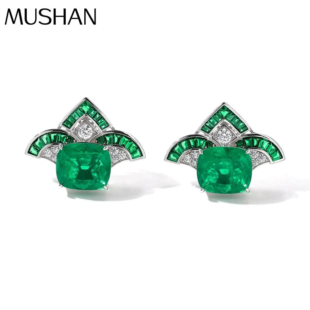 MUSHAN Jewelry Factory S925 Sterling Silver Stud Earrings Are Light Luxury and High End Elegant Accessory