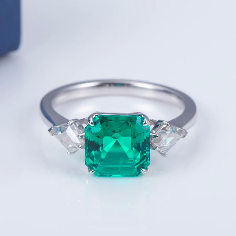 Messi Jewelry MS-620 9k 18k Gold Jewelry Create Emerald Engagement Ring