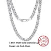 BiG-BOSS Fast Shipping SC Cable Figaro Rope Paperclip Cuban Curb Link Chains Necklace Fine Jewelry 925 Silver Chains for Men Women