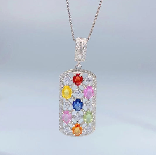 Gioiellieri Natural Teal Sapphire Pendant S925 Silver Oval Cut September Birthstone Necklace Earth Mined Certified Rare Gemstone Jewelry