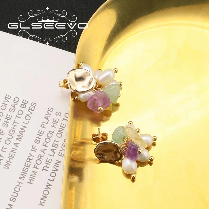 Original Design Colorful Crystal Deads Earrings Korean Fashion Style Cute Woman Eardrop Exquisite Charms Banquet Jewelry