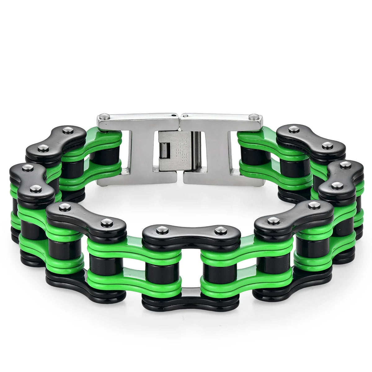REBEL For High-End Stainless Steel Motorcycle Chain Biker Bracelet Simple Rock Men's Fashion Jewelry