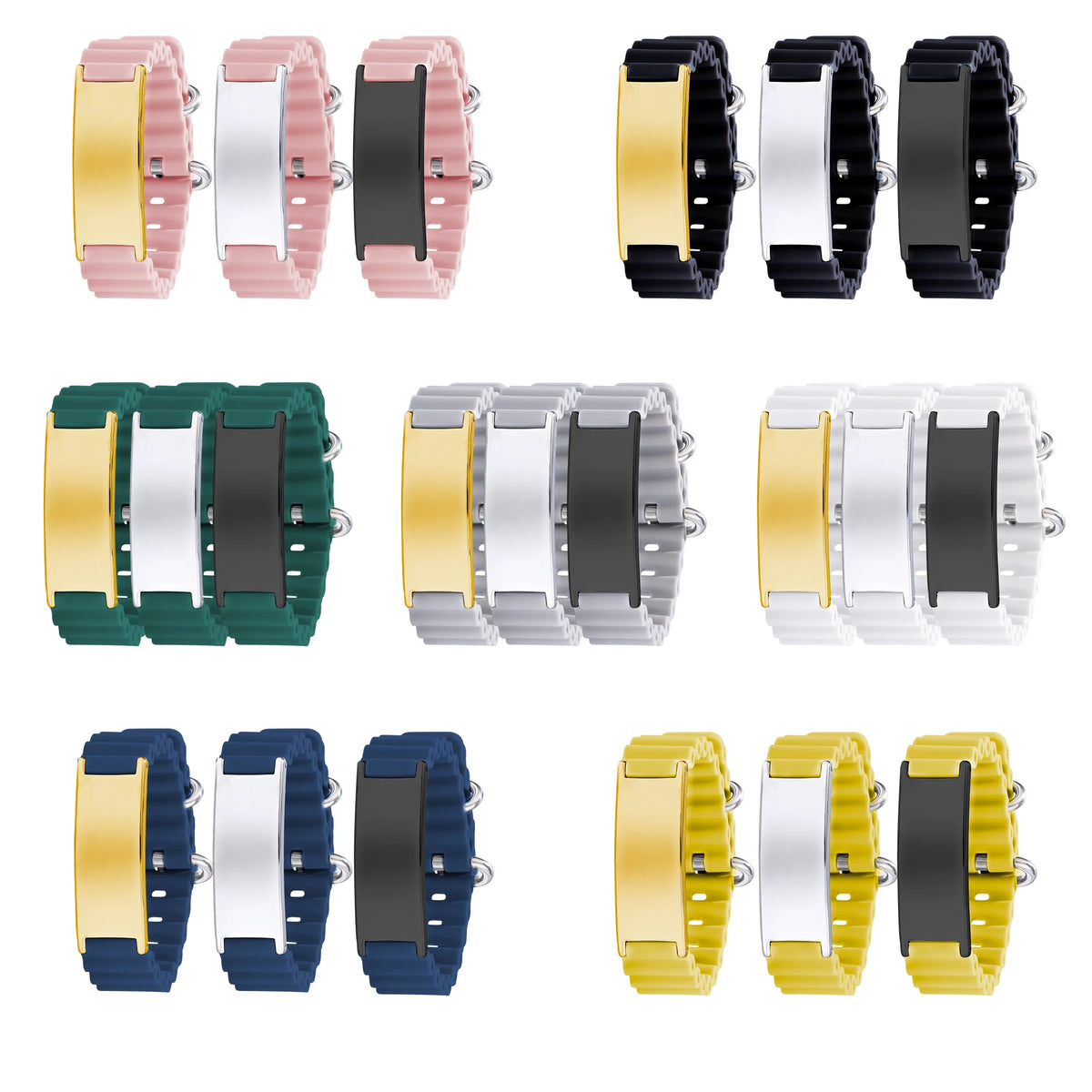 NewLife - Magnetic Silicone Stainless Steel Bangle