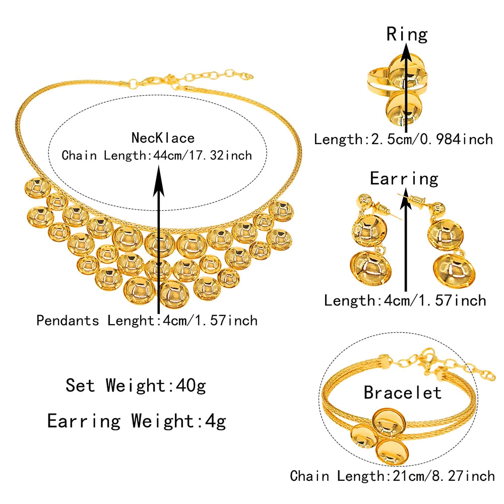 Zhuerrui Italiano Gold Designs Women Jewellery Set Party Fine Costume Jewelry Set Luxury Big Necklace Jewellery Sets X0010530