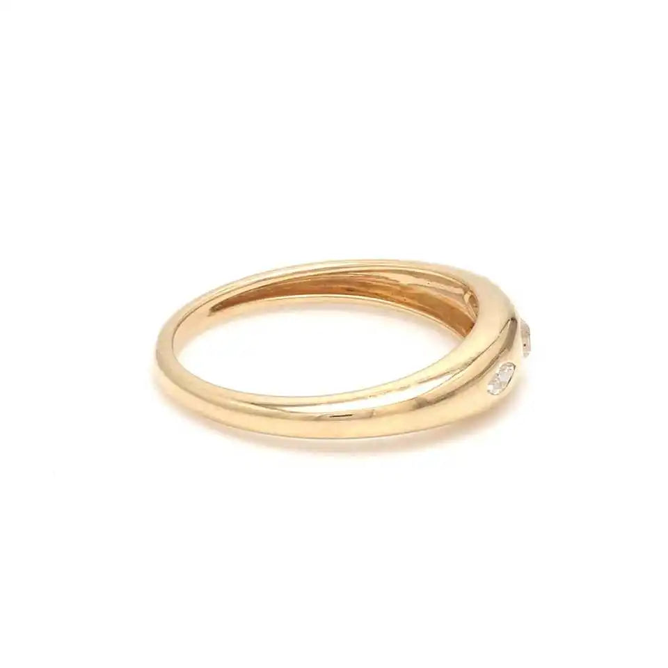 Fine Jewelry Luxury Diamond Rings 14k Gold Rhodium Plated Karat Certified Chunky Design Women's Bridal Accessories High End