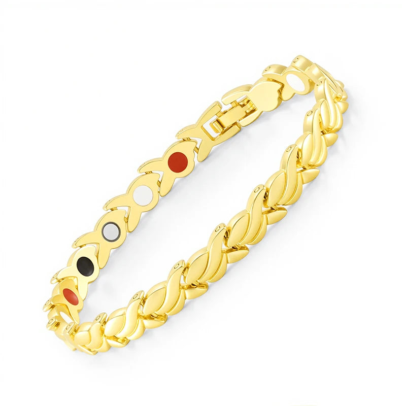 NewLife - Magnetic Fish Pattern Zinc Alloy Chain Bracelet