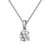 REDheart RINNTIN SAPN02 Romantic Jewelry Birthstone Crystal Necklace 925 Silver Necklace for Women Pendants Charm Collier Collana Stone