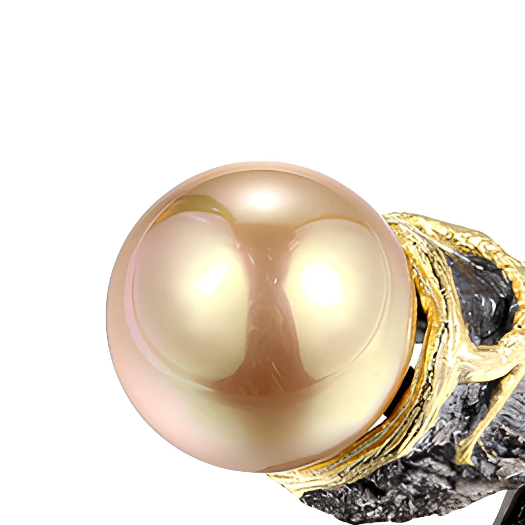 Jewelry Shell Pearl Ring Settings Plated Gemstone Rings Silver Plated 925 Sterling Silver Gift