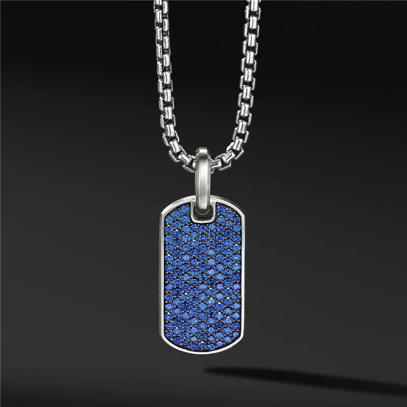 REBEL Simple Stainless Steel Hip Hop Pendant for Men Women Fashion Jewelry with Chains Necklace for Europe United States