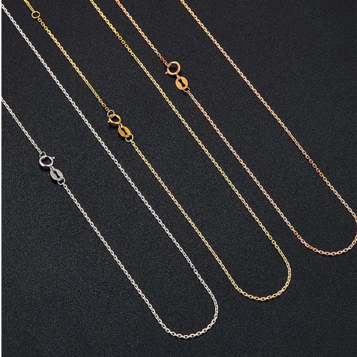 Gioiellieri Factory Price AU750 Men Women Girl Cross Necklace Chain 18K Real Gold Jewelry