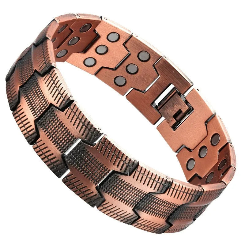 Fashion Magnetic Bracelet Elegant Alloy Double-Row Strong Magnets Magnetic Jewelry Bracelets for Women and Men