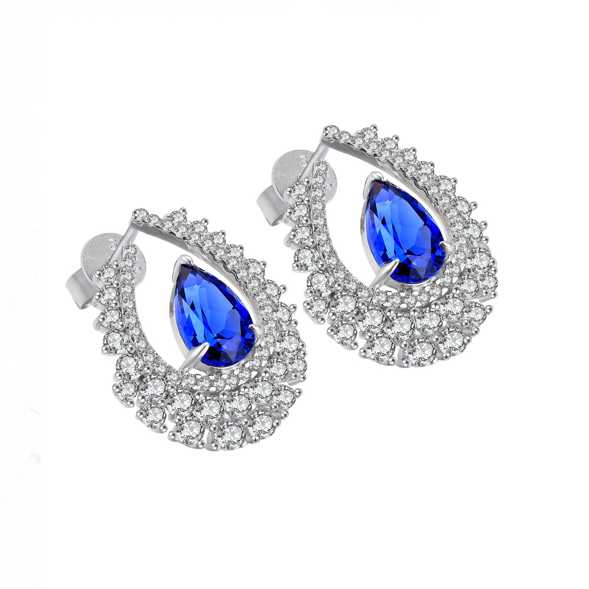 ArtistA Luxury Fancy Design Earring Women Jewelry Lab Gemstone Classic S925 Silver Women Birthday Gift Classic Earring Stud Set