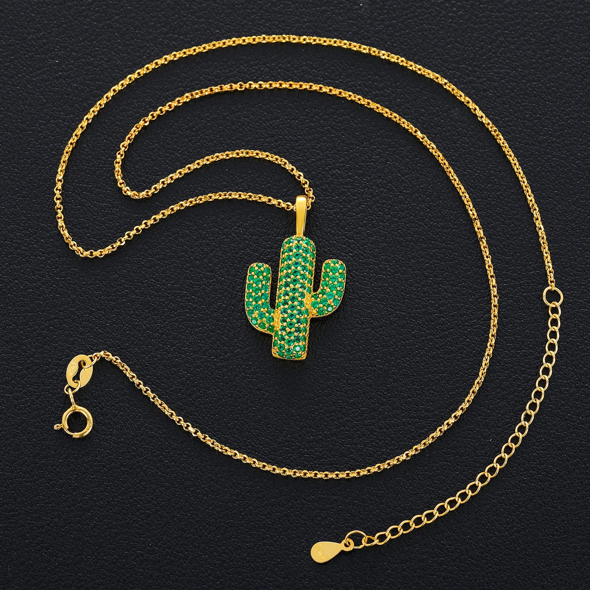 BiG-BOSS VVS D Color Moissanite Jewelry Cactus Charm Pendant Necklace Hiphop Jewelry Directly Sale From China Ice Out Rapper Jewelry