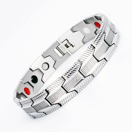 Men's Health Bracelet Stainless Steel Pure Titanium Magnet Titanium Bracelet Titanium Steel Jewelry Popular New Jewelry 18K
