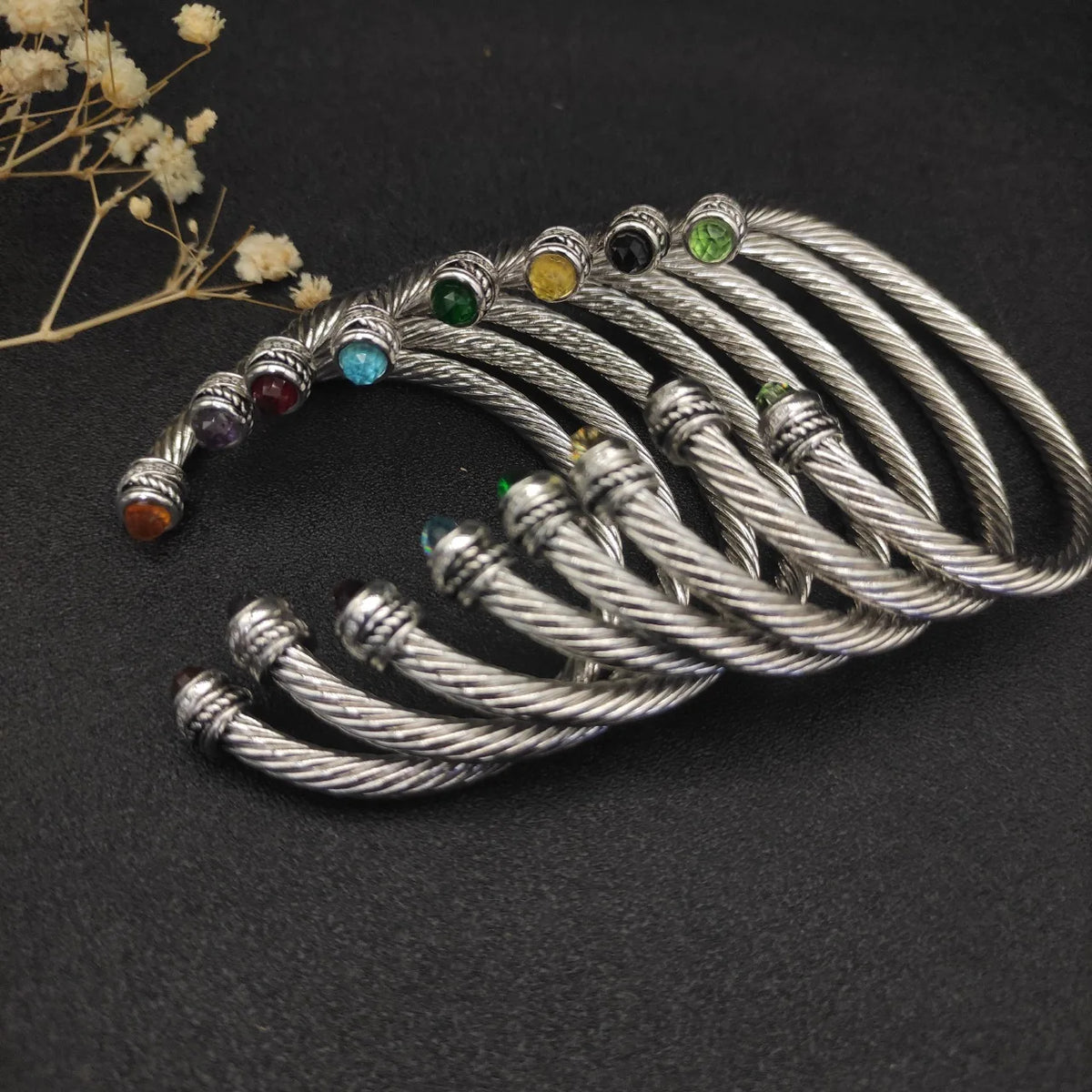 FASHIONISTA DY High-Quality 5mm Silver-Plated Beaded Fashion Bracelet, Fashionable Silver-Plated Beaded Bracelet, Jewelry