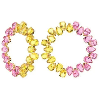 S&S Crystal Jewellery Set — Necklace, Earrings & Bracelet | White, Black, Blue & Pink | S&S Collection