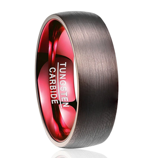 NEWLiFE REBEL Balance Rhythm 8mm Ring in Tungsten