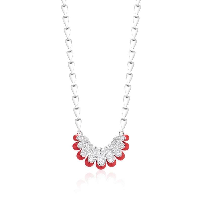 2025 New Cute Bent Moon Necklace Earrings Two-Piece Set Compact and Exquisite Brass Jewelry with Zircon for Men and Women