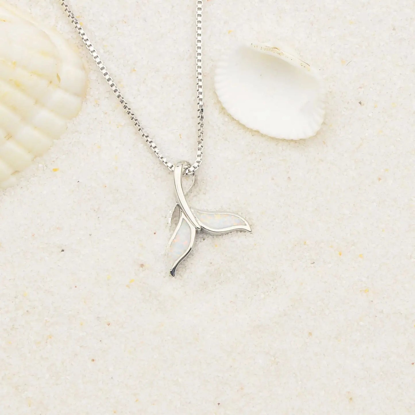 TikTok Must-Have Copper Silver Plated Blue Opal Pendant | Minimalist Starfish Link Chain Women's Necklace Gift Occasions