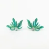 S&S Titanium Zircon Flower Stud Earring | Gradient Blue | Fine Jewellery