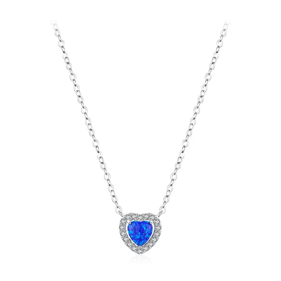 S&S 925 Silver Heart Zircon Bridal Jewellery Set | Rhodium Plated Ring, Necklace & Earrings | S&S Collection