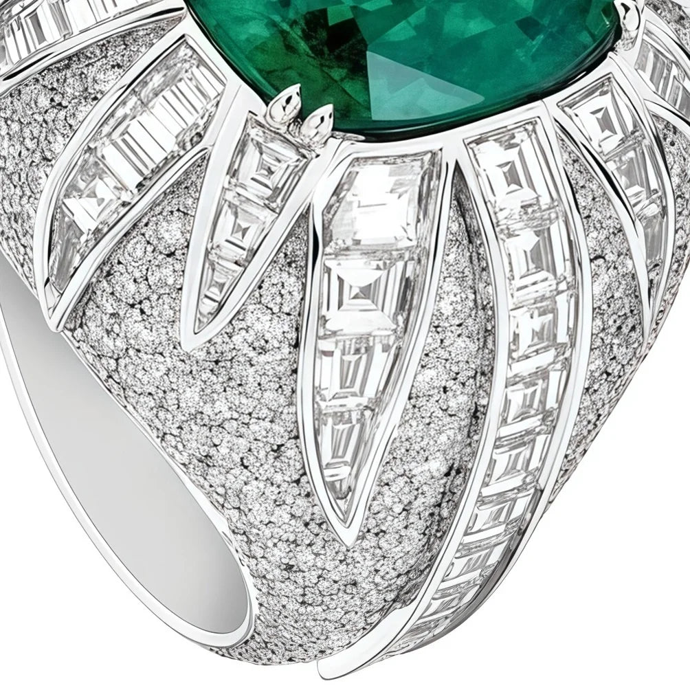 MUSHAN Jewelry Factory 925 Sterling Silver Ring Luxury Designer High Carbon Diamond Emerald Jewelry Rings for Women Anniversary
