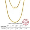 BiG-BOSS Fast Shipping SC Cable Figaro Rope Paperclip Cuban Curb Link Chains Necklace Fine Jewelry 925 Silver Chains for Men Women