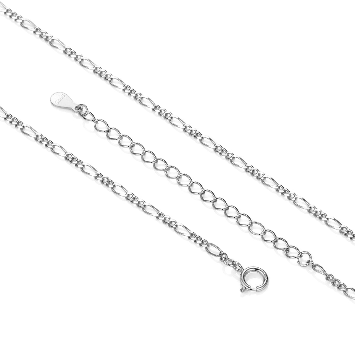 REDheart Custom 925 Sterling Silver Thin Chain Italy Link Adjustable Box Cross Singapore Gold Plated Necklace Fine Jewelry