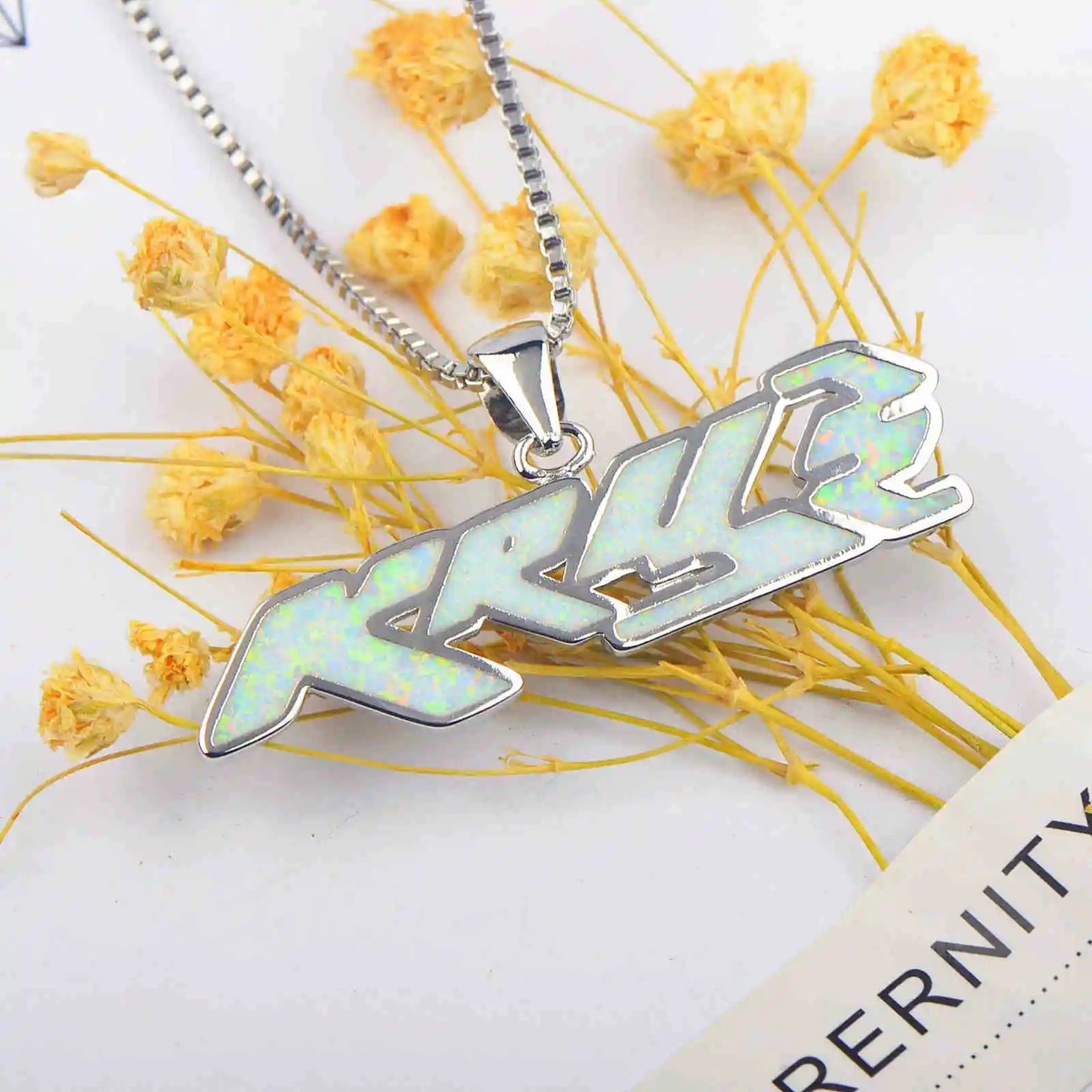 Party Wear Sporty Opal Pendant Necklace | Brass Copper Alloy | TikTok Instagram Popular Style