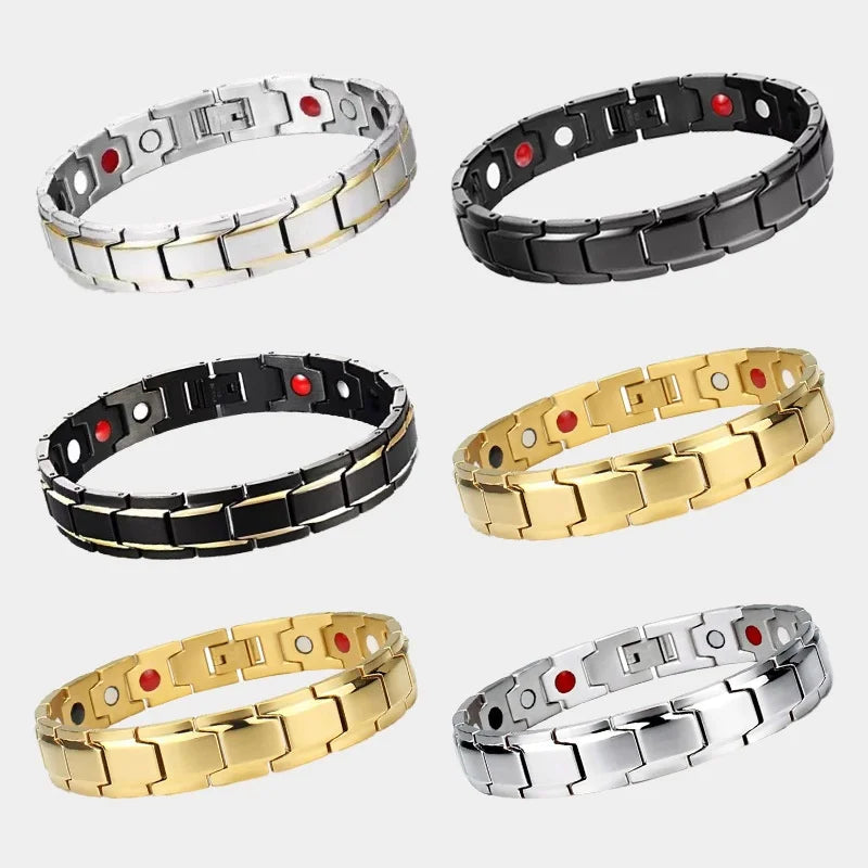 's Best-selling Cross-border for Detachable Magnetic Bracelet European American Men's Couple's Modular Zinc Alloy