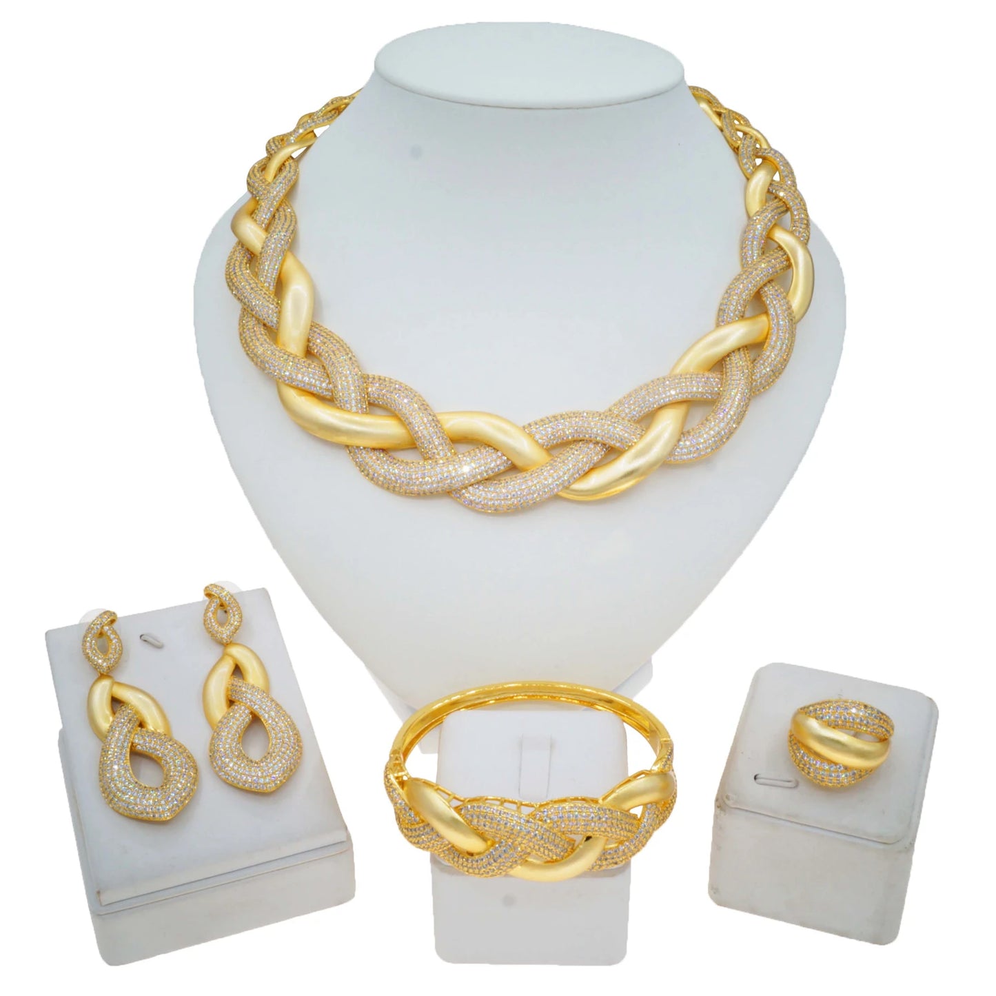 Zhuerrui High-end Accessories Gold Jewelry Set Simple Beads Necklace Jewelry Sets Factory Women's Birthday Party HZ24003198