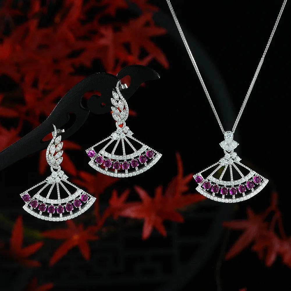 MUSHAN Jewelry Factory New 925 Silver Round 3.3mm Fan Pendant Versatile Single Pendant