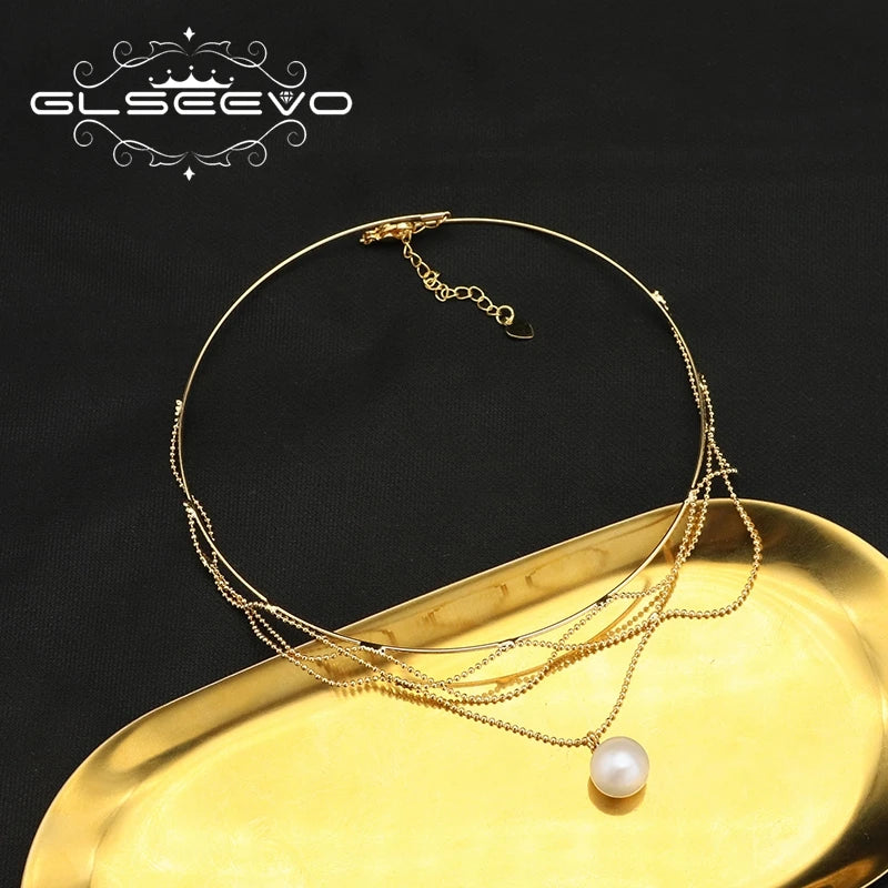 Wholesale Fashion Jewelry Necklaces White Edison Fringe Choker Necklaces for Girls Women'S New Year Gifts