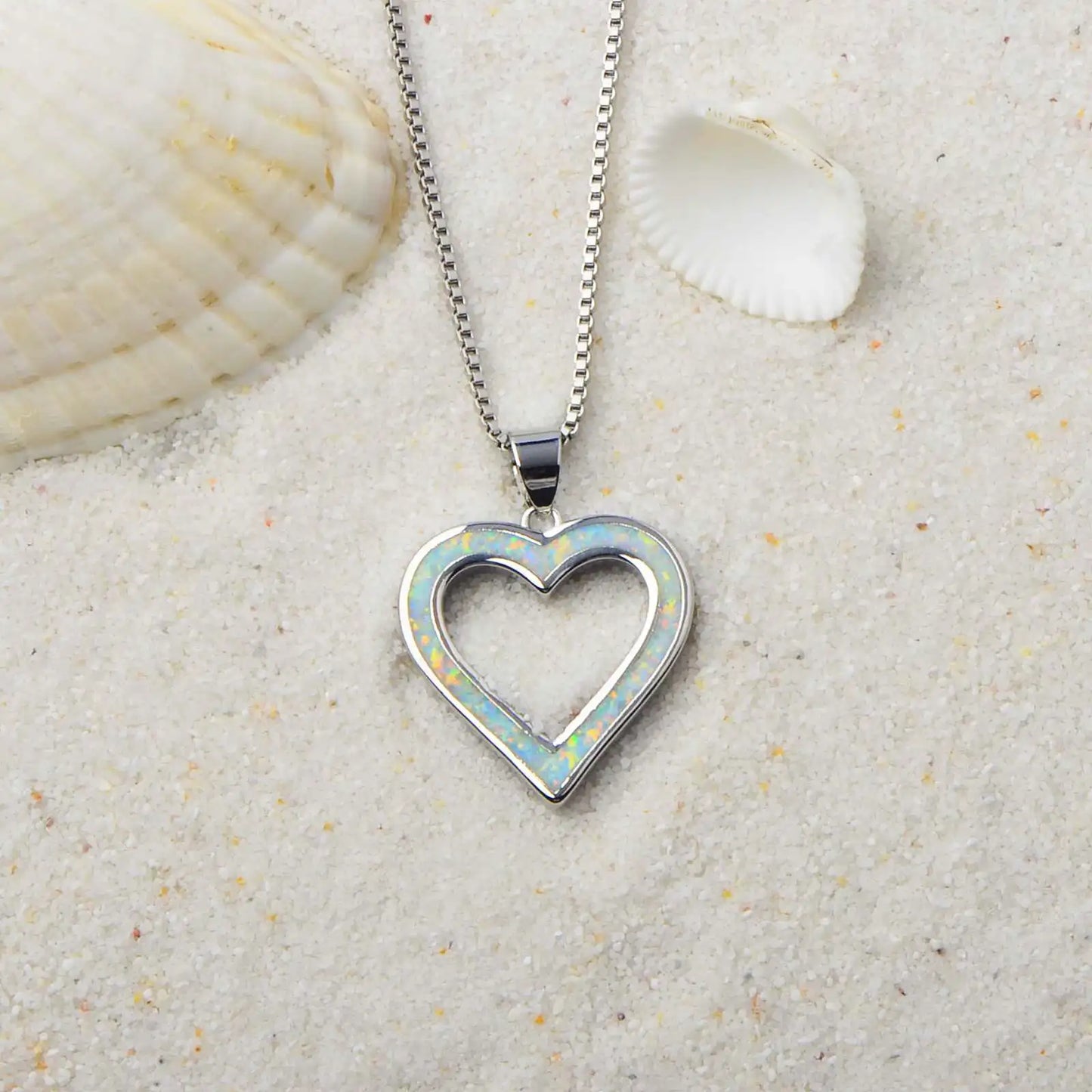 Minimalist Open Heart Pendant Aobao Versatile Fashion Accessory for Every Occasion