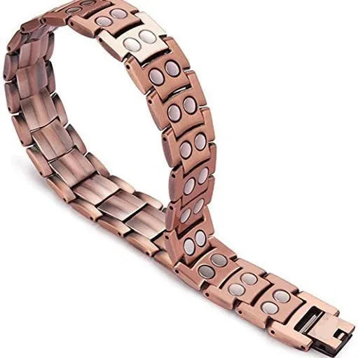 Fashion Magnetic Bracelet Elegant Alloy Double-Row Strong Magnets Magnetic Jewelry Bracelets for Women and Men